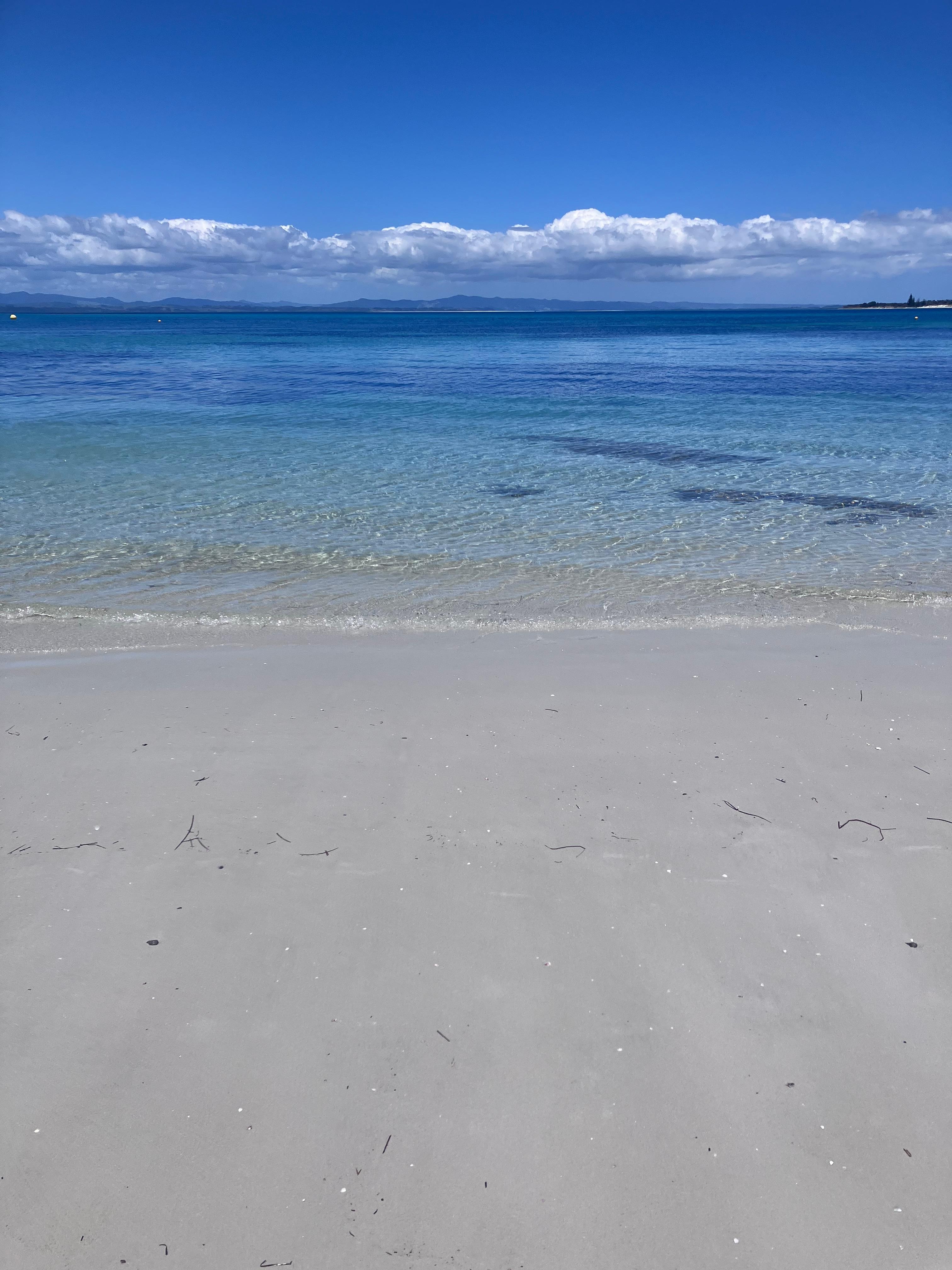 Rangiputa beach. White sand and turquoise crystal clear water. 