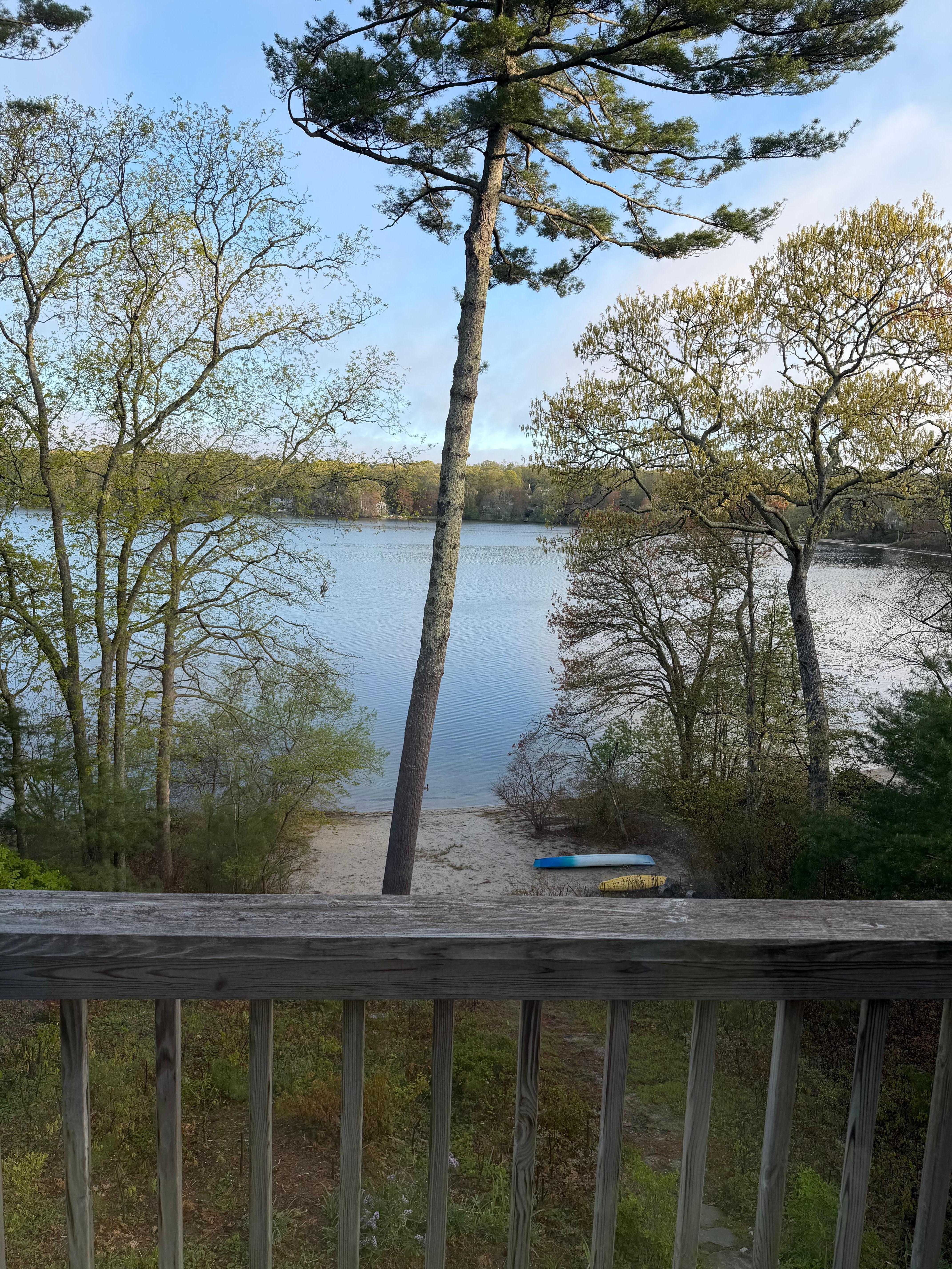 Relaxing on the deck 