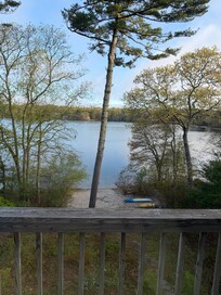 Relaxing on the deck