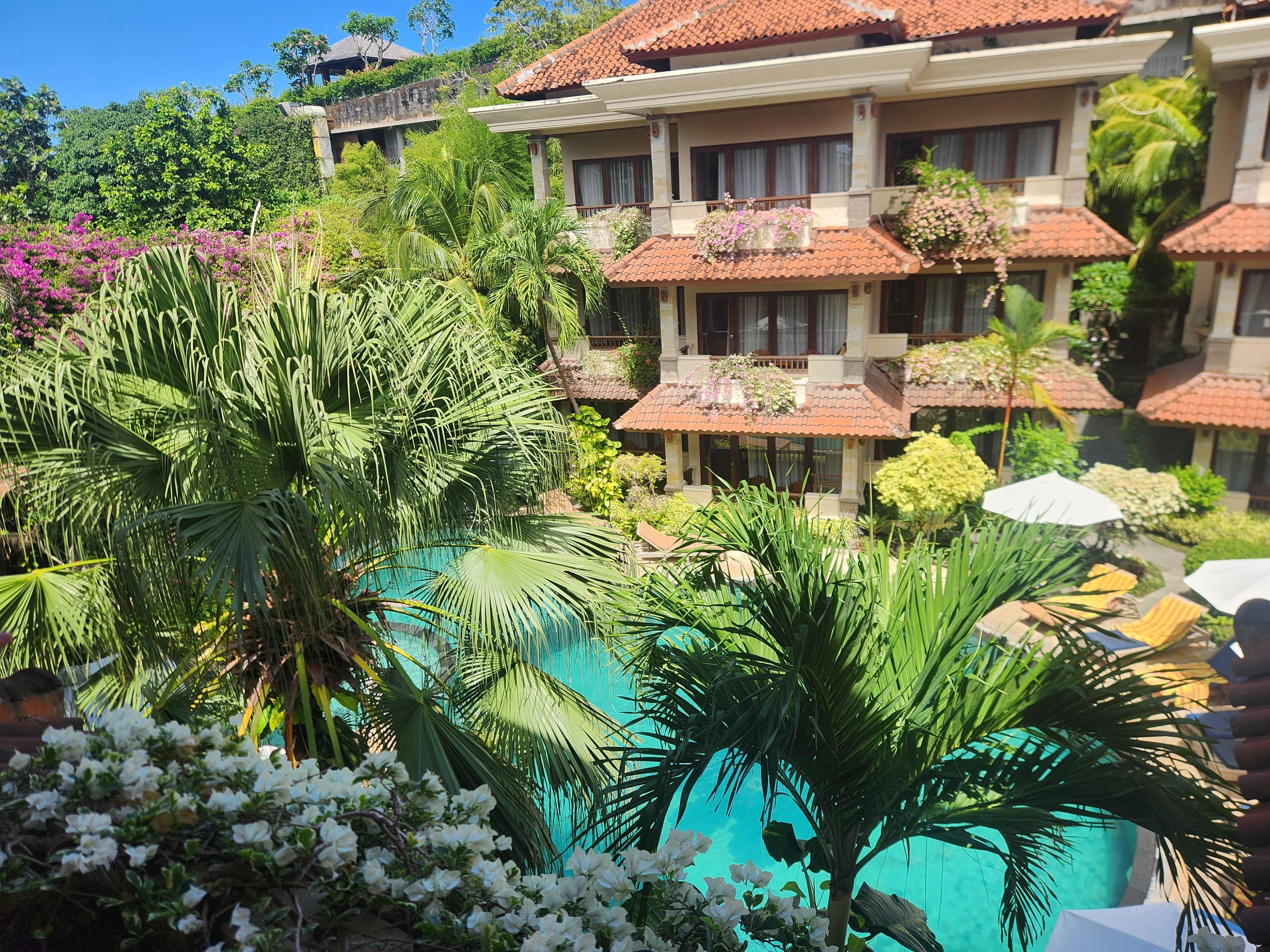 The view of the pool from our room. 