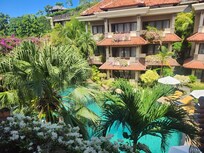 The view of the pool from our room.
