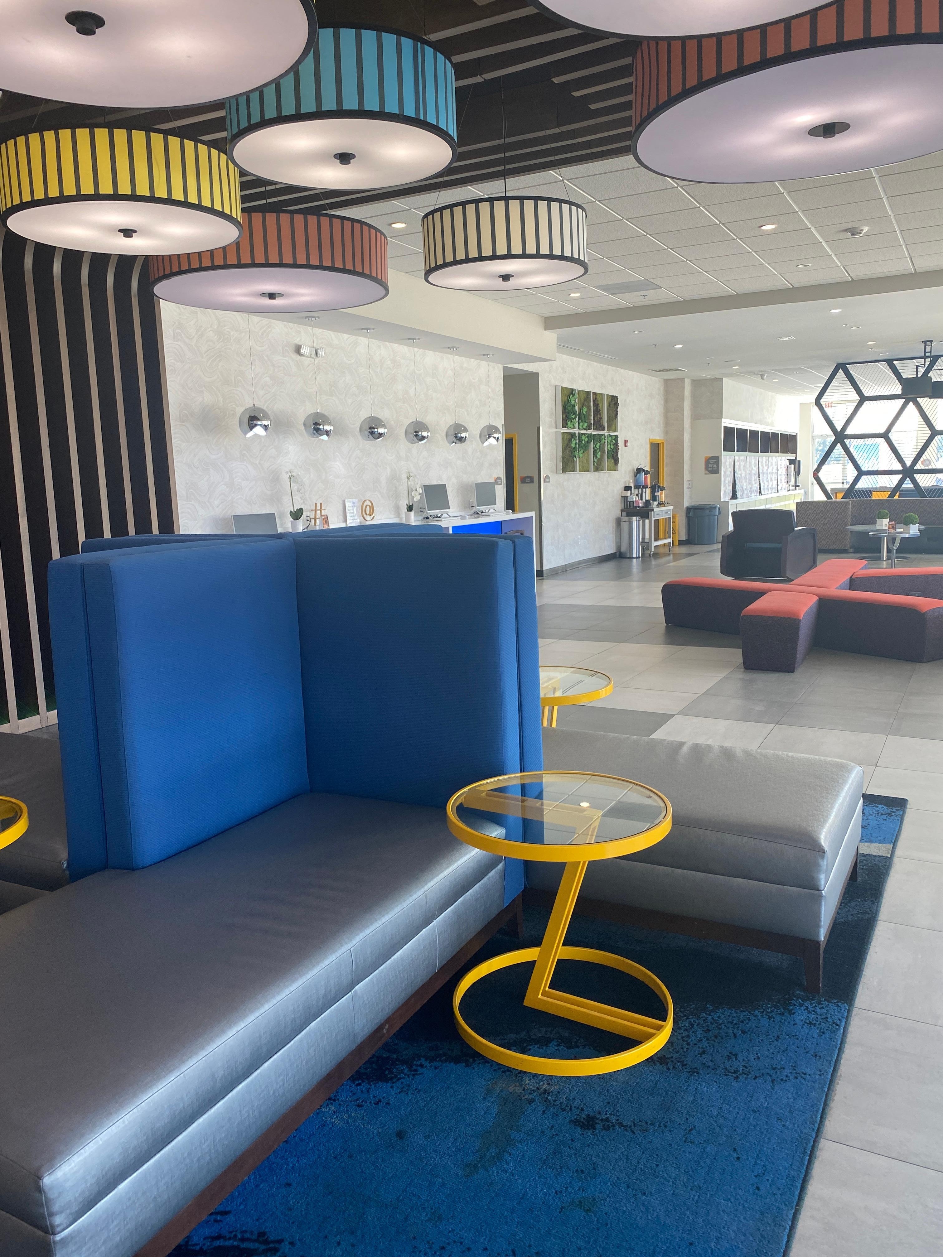 Sitting area in the lobby