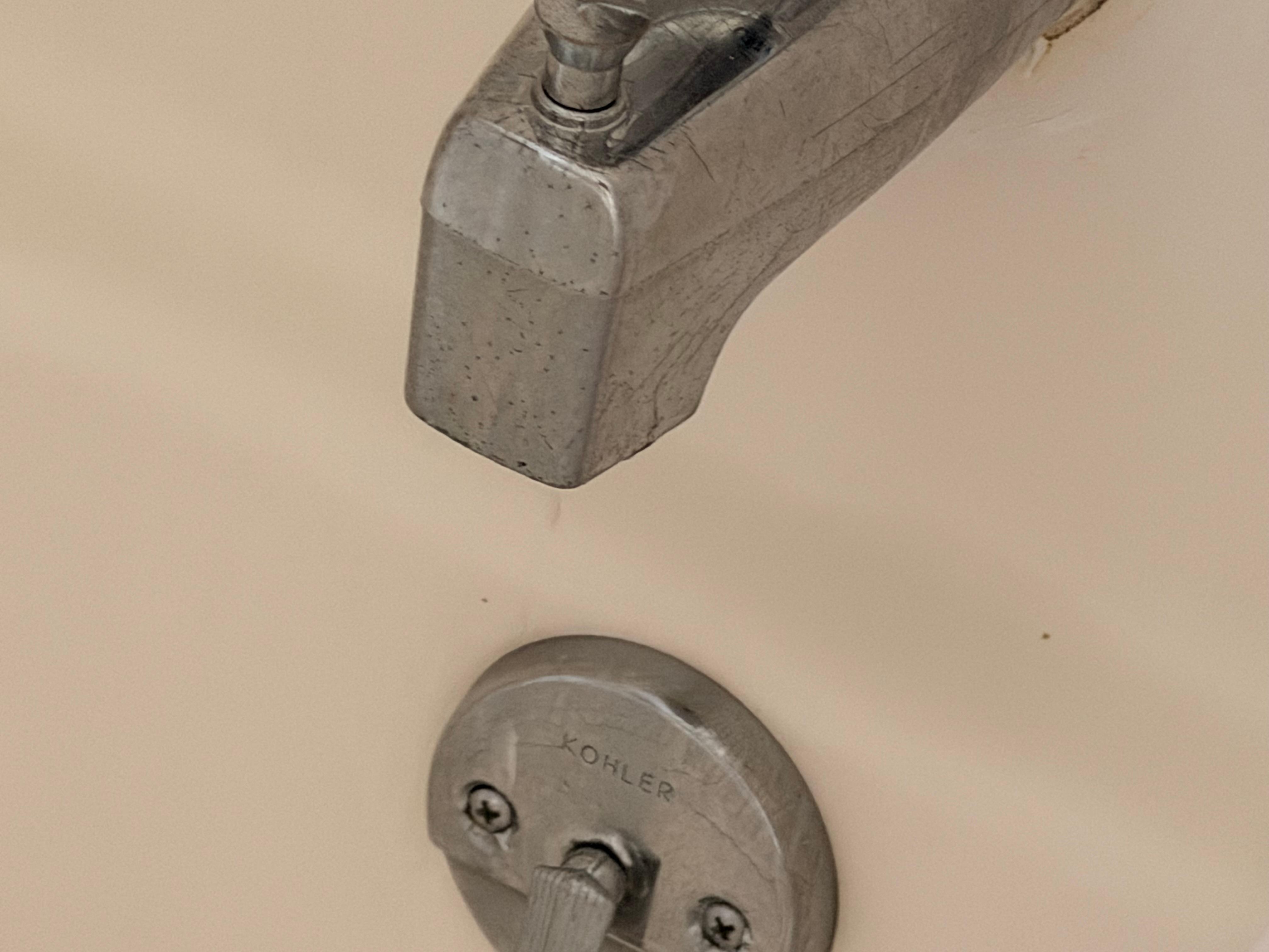 This faucet never stopped leaking and water was generally all over the tub and sometimes outside of it.