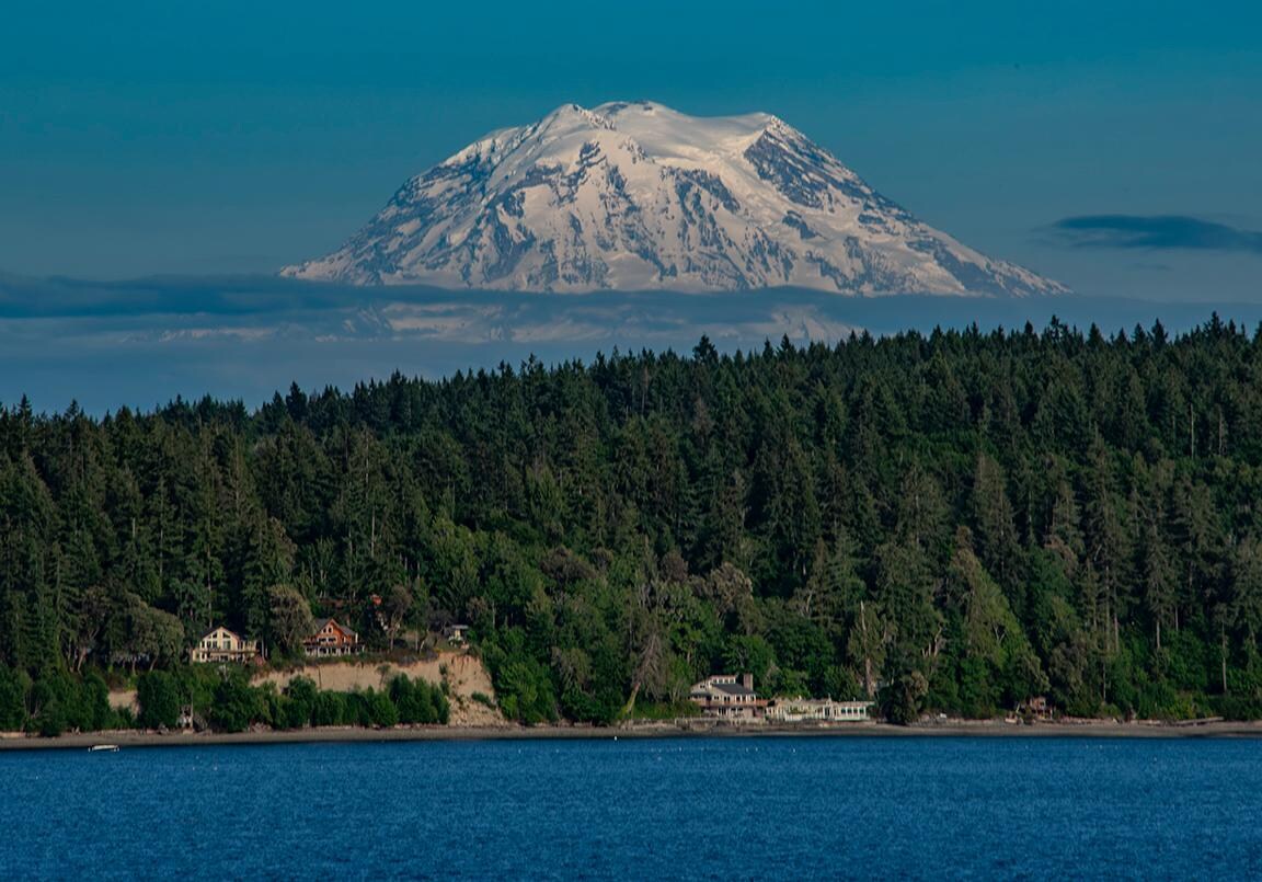 Mt Rainier on our last evening. 