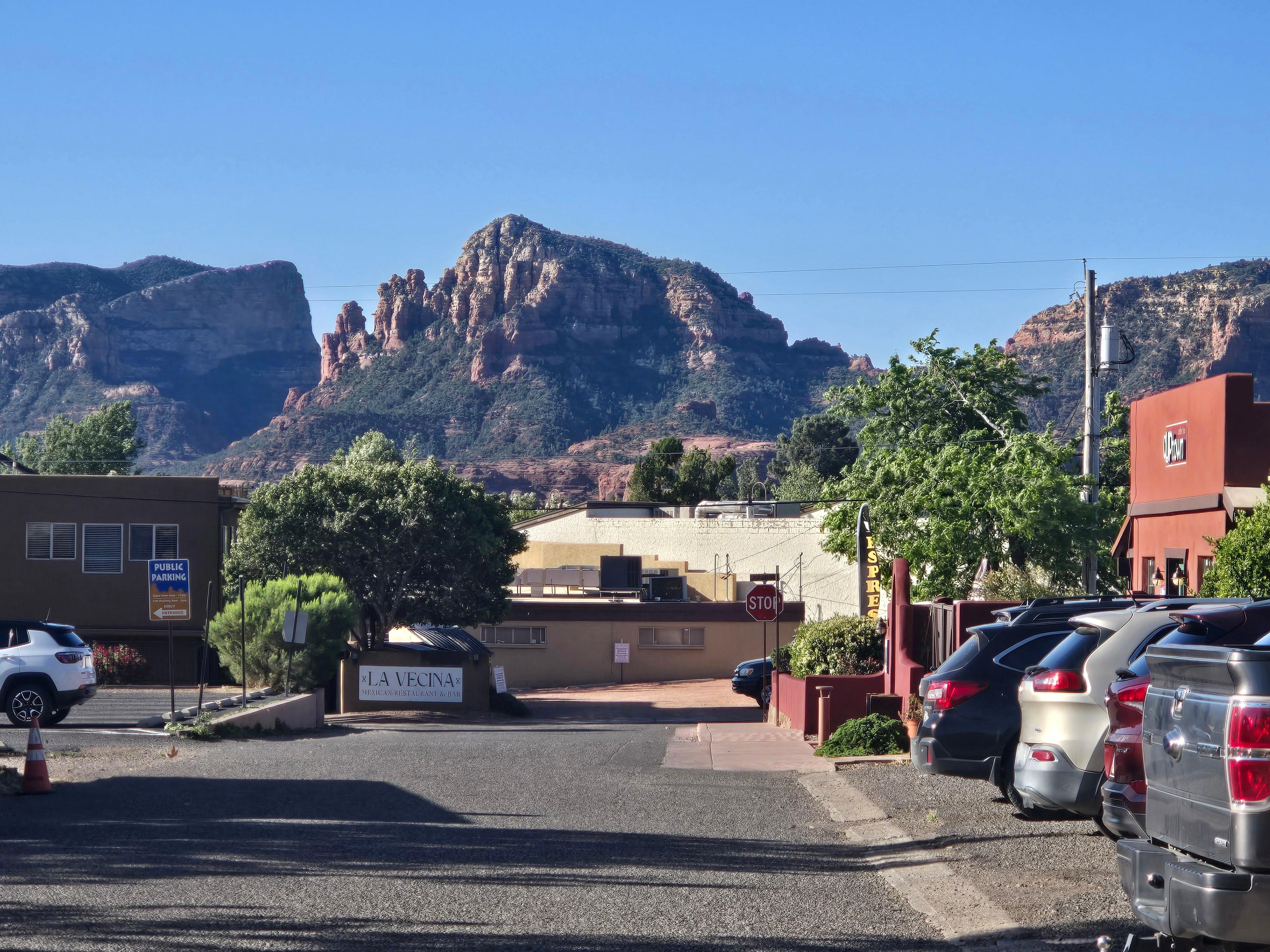 View down the street