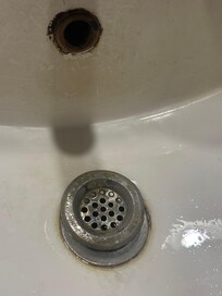 bathroom sink on arrival