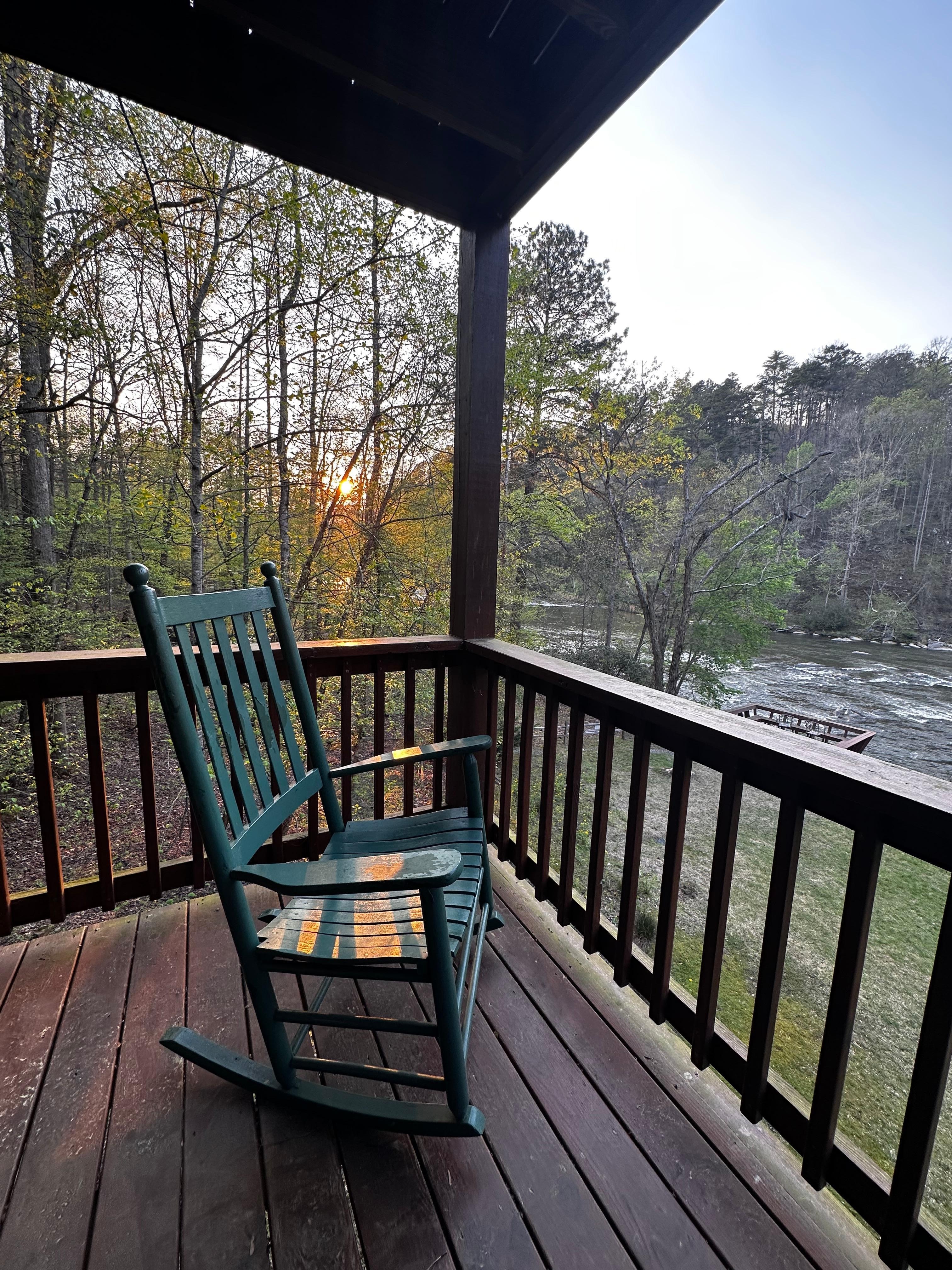 Sunset from the main floor deck