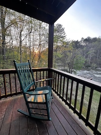Sunset from the main floor deck