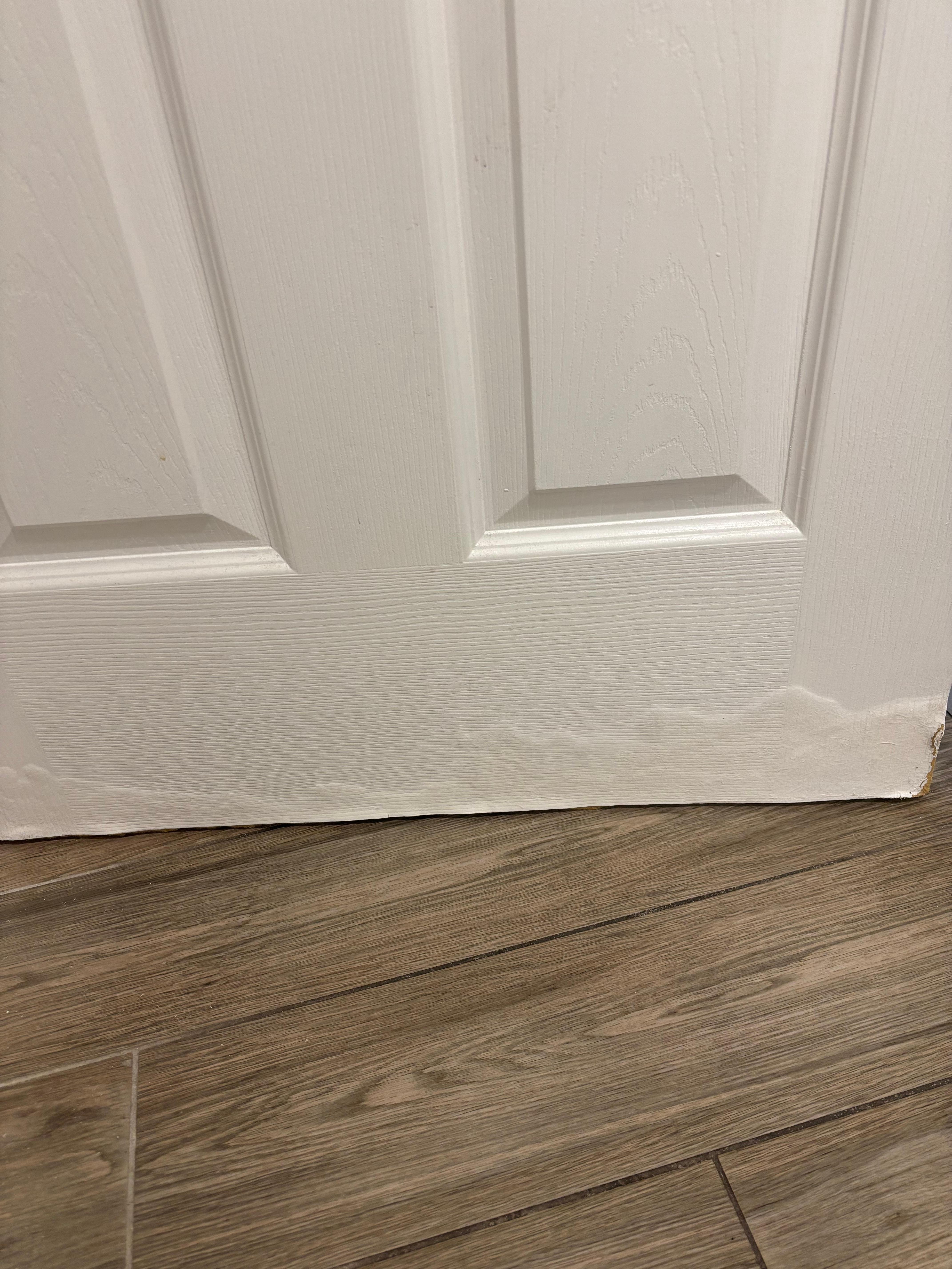 All main level doors water damaged 