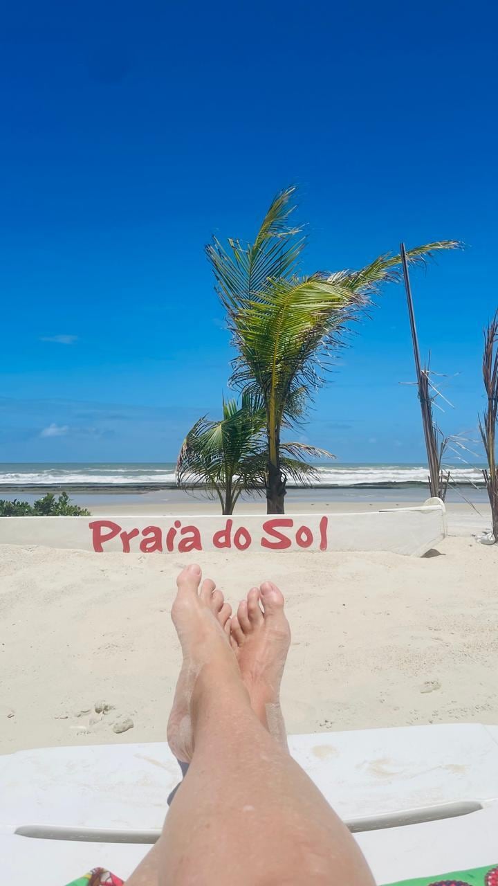 Vista dos bangalôs!