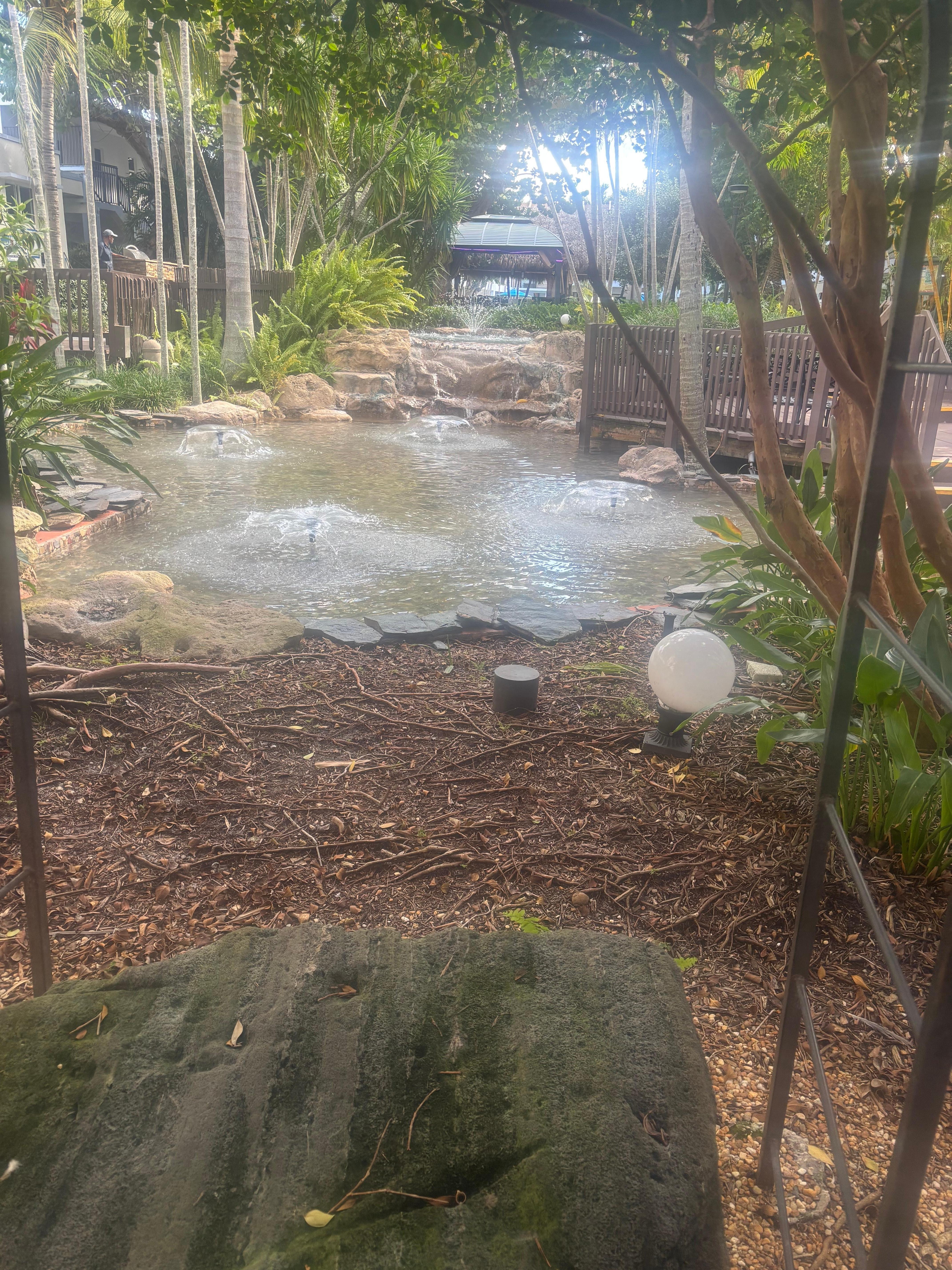 Nice little water feature in the middle of the resort 