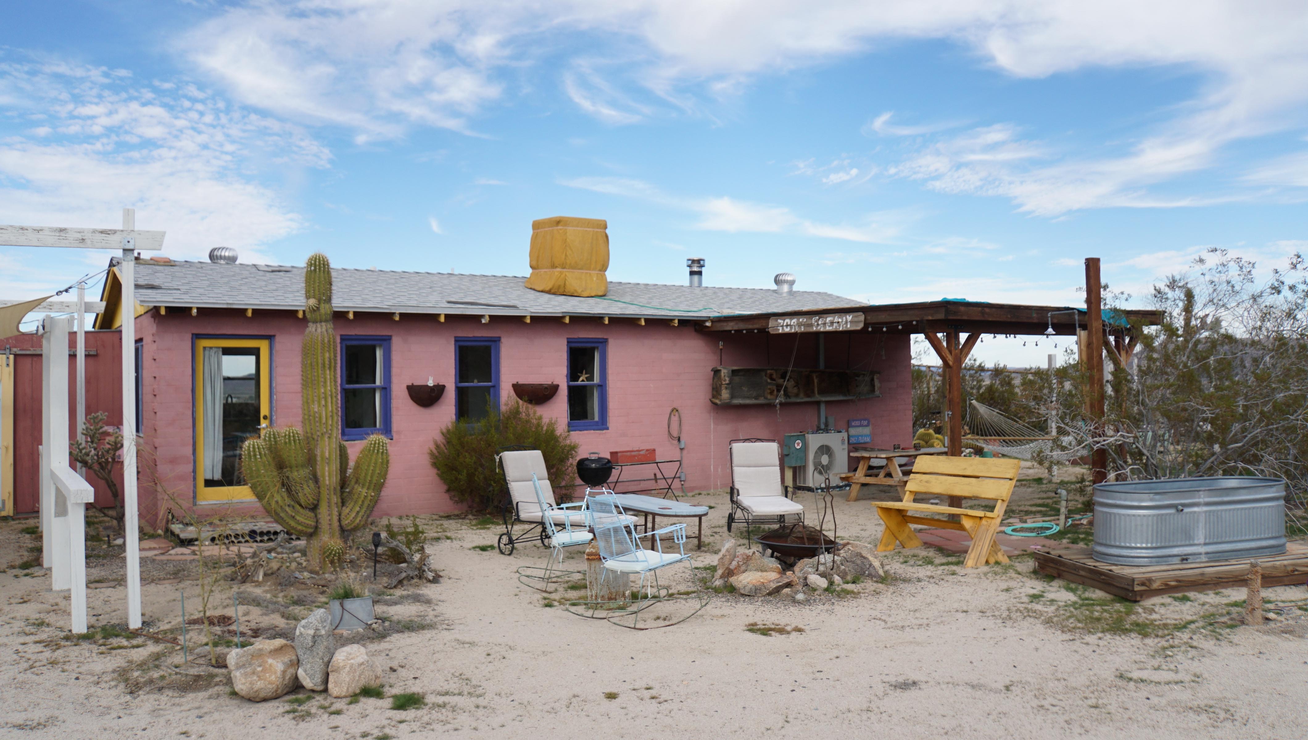 Private outside area at back of house.