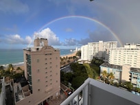 Cannot guarantee a rainbow sighting but was a spectacular scene from the balcony