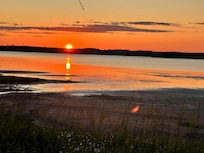 sunset view from the patio