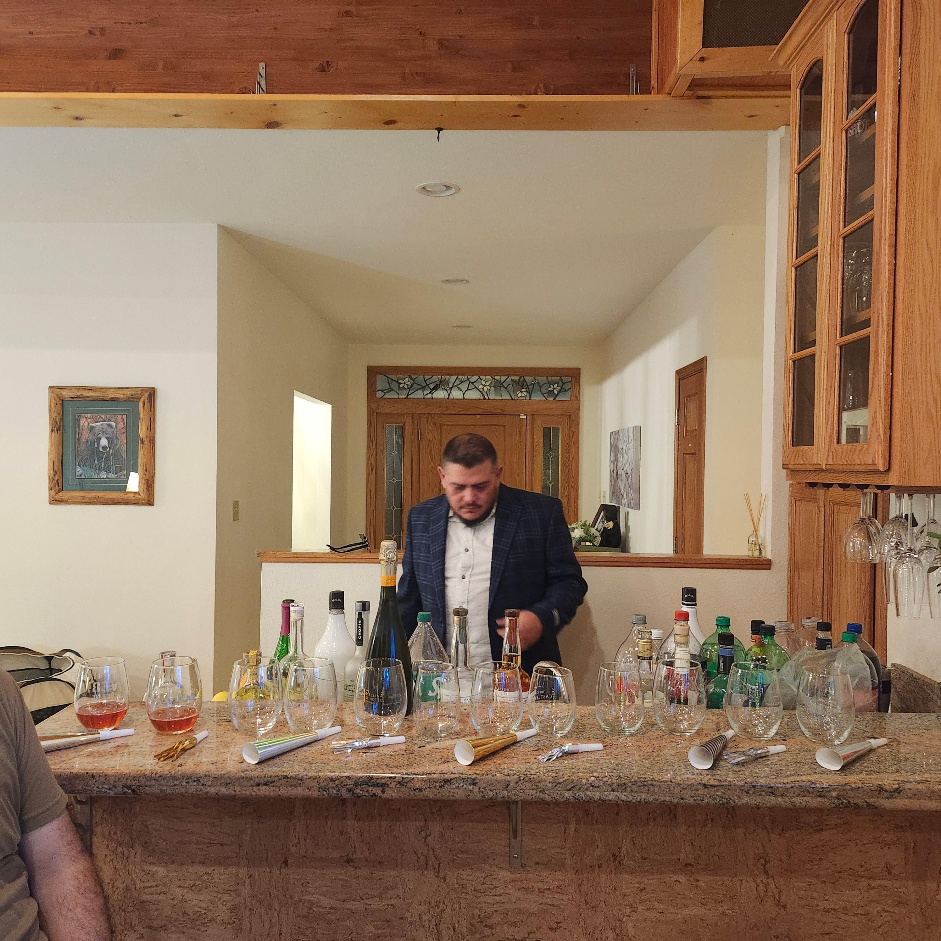 Nice little bar area. 