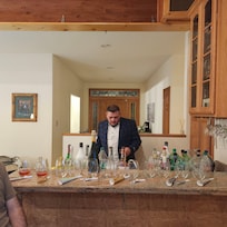 Nice little bar area.