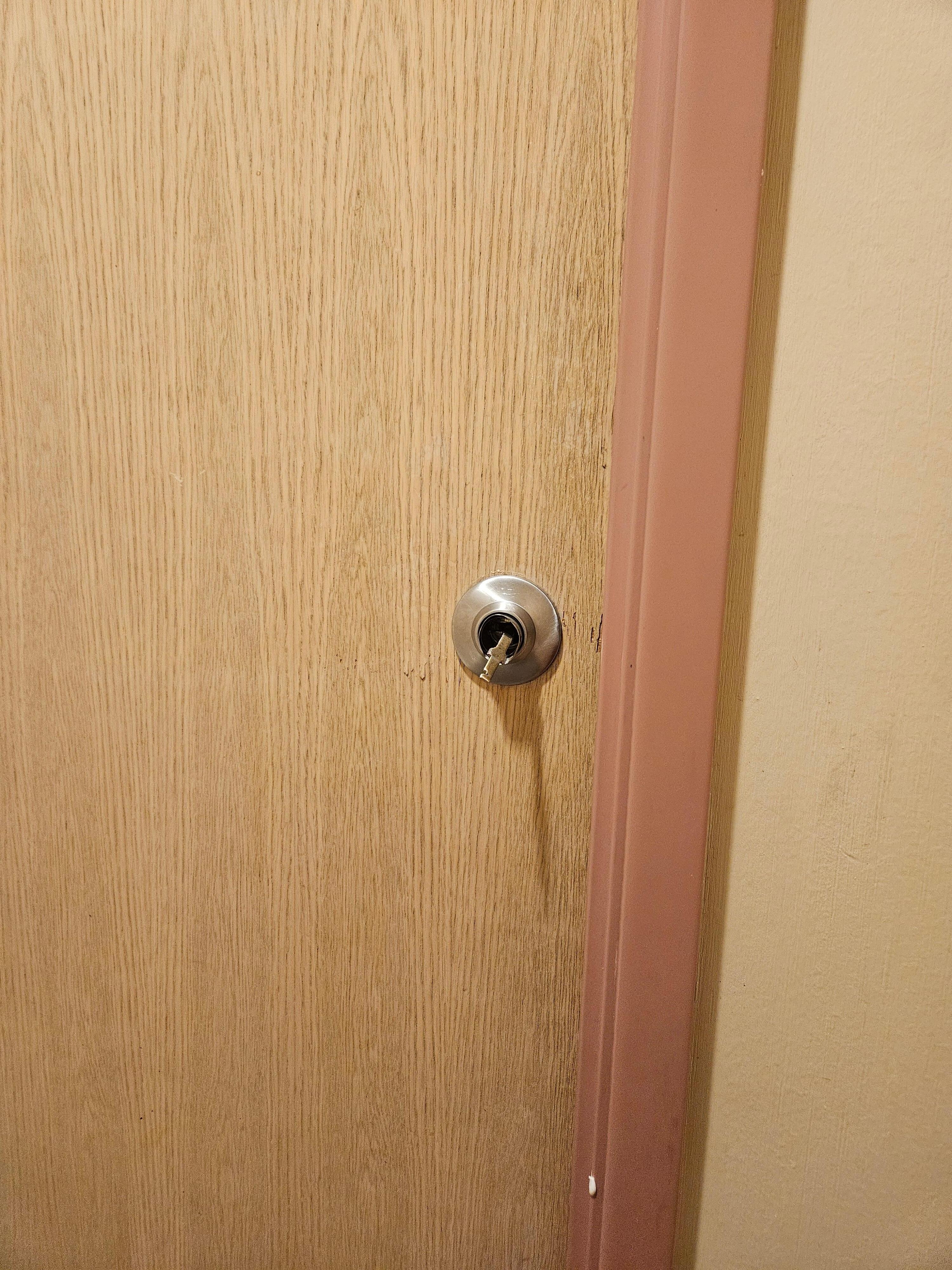 Door knob of the bathroom