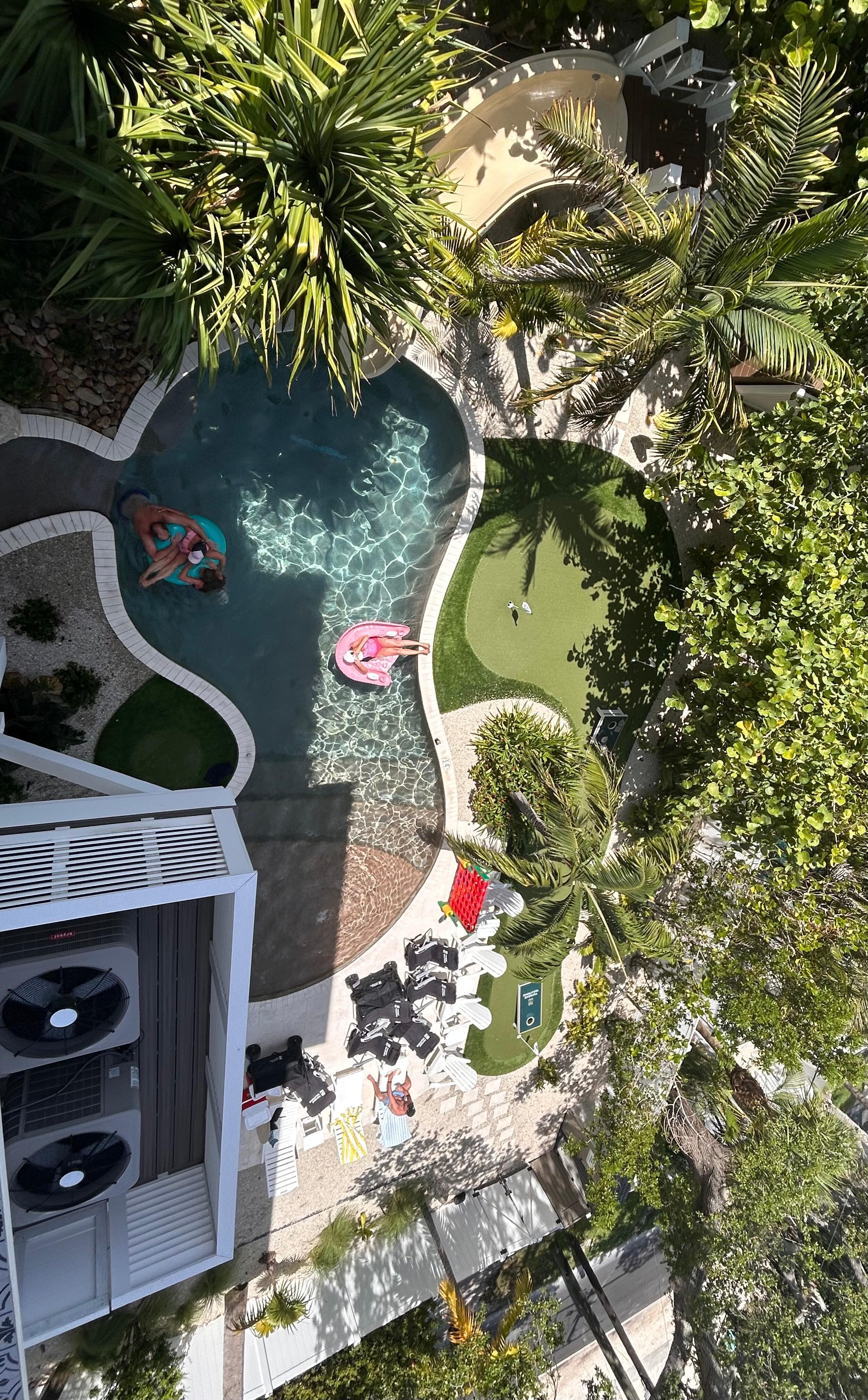 View of pool from 3rd floor lanai