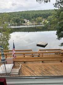 Lake from inside the house