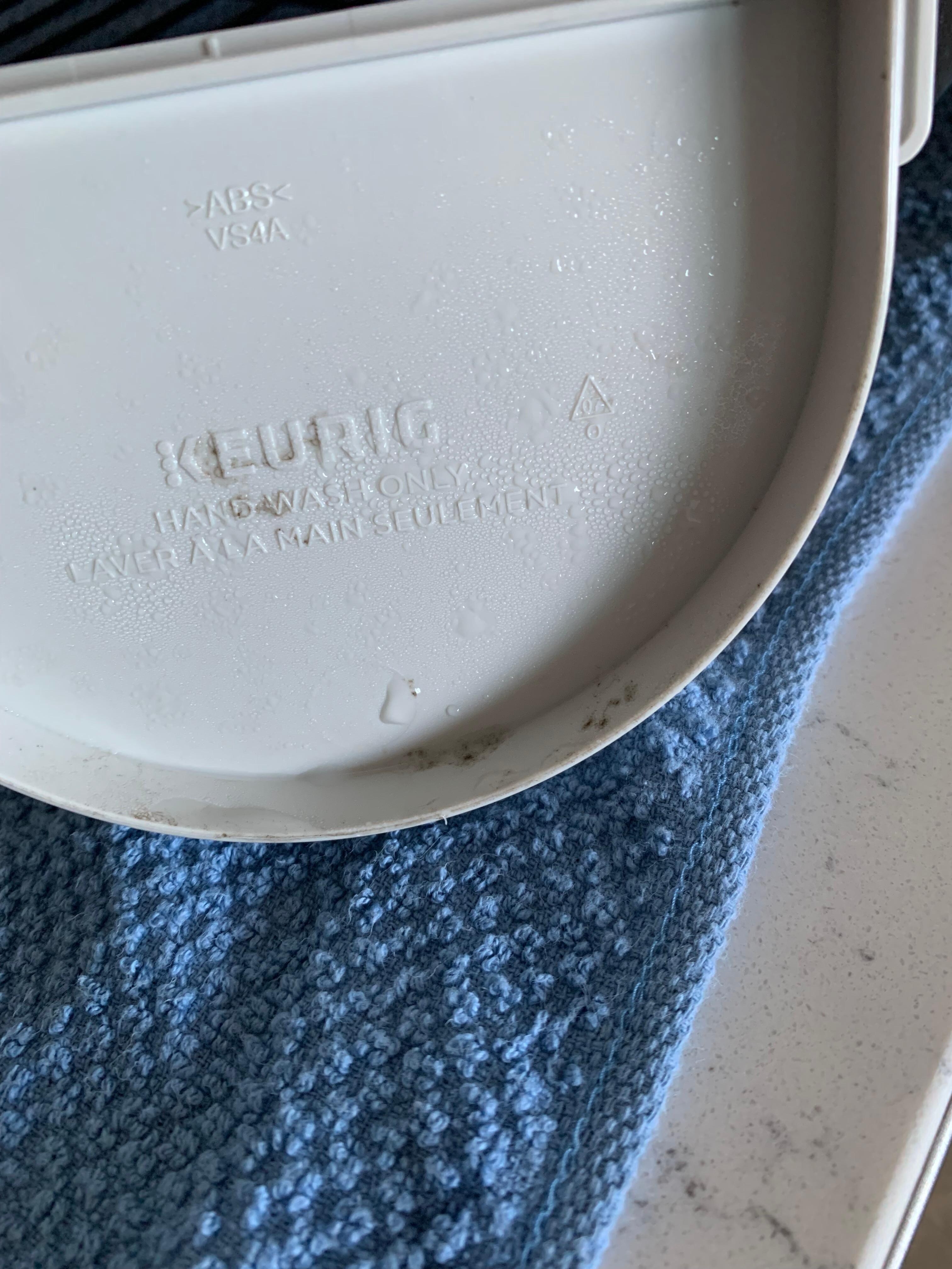 Mold growing in Kuerig lid