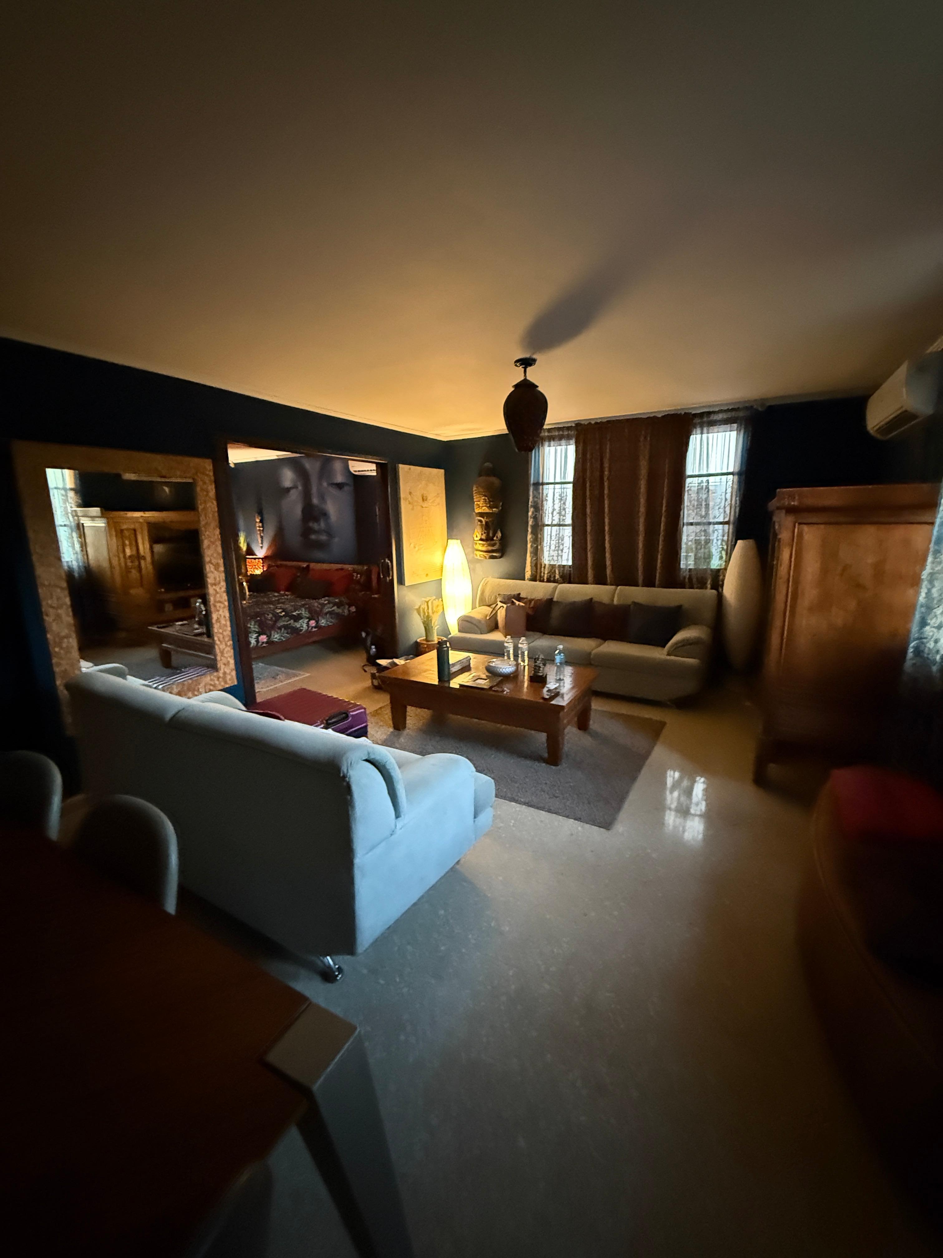 Living room in our suite