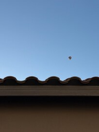 Hot air balloons above us most mornings and evenings