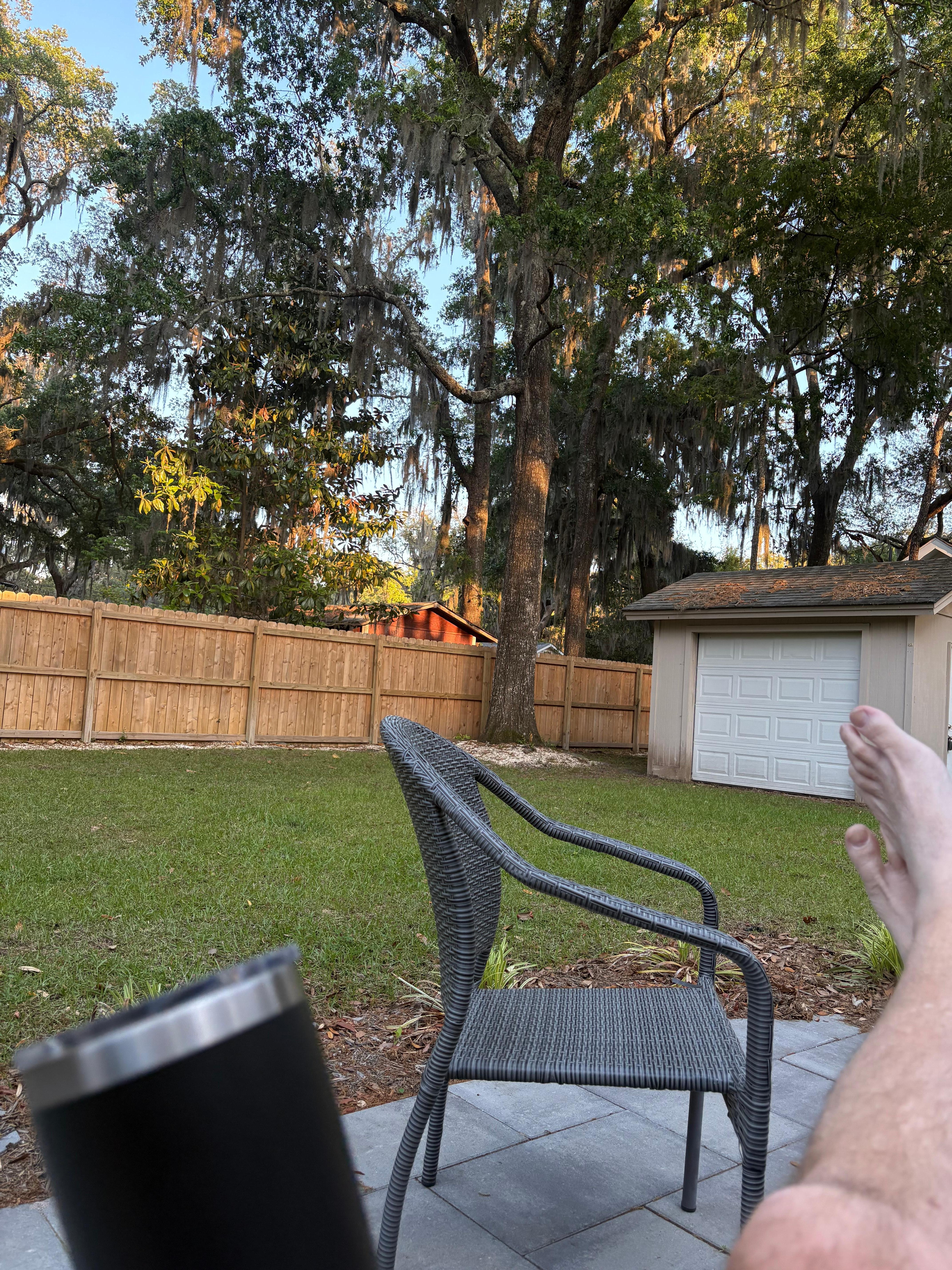 Private back yard
