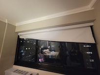Broken shade. Windows frames were clearly needing replacement.