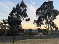 Sun going down on Sovereign Hill