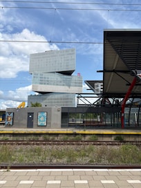 You can see hotel from Rai Station platform, 2mins walk.