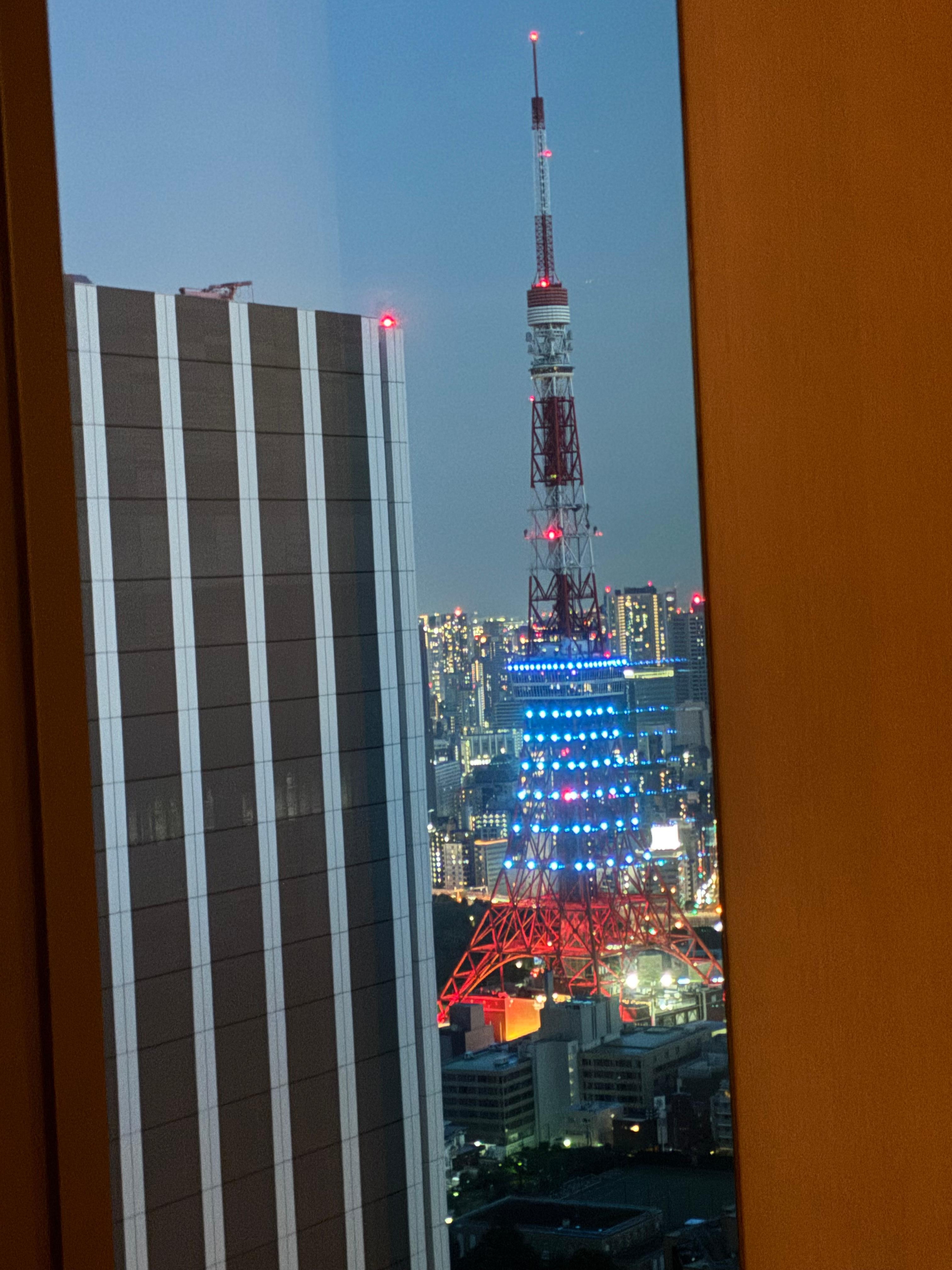 ラウンジから見えた東京タワー。