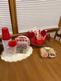 These were some of the cute game day goodies they left for us!