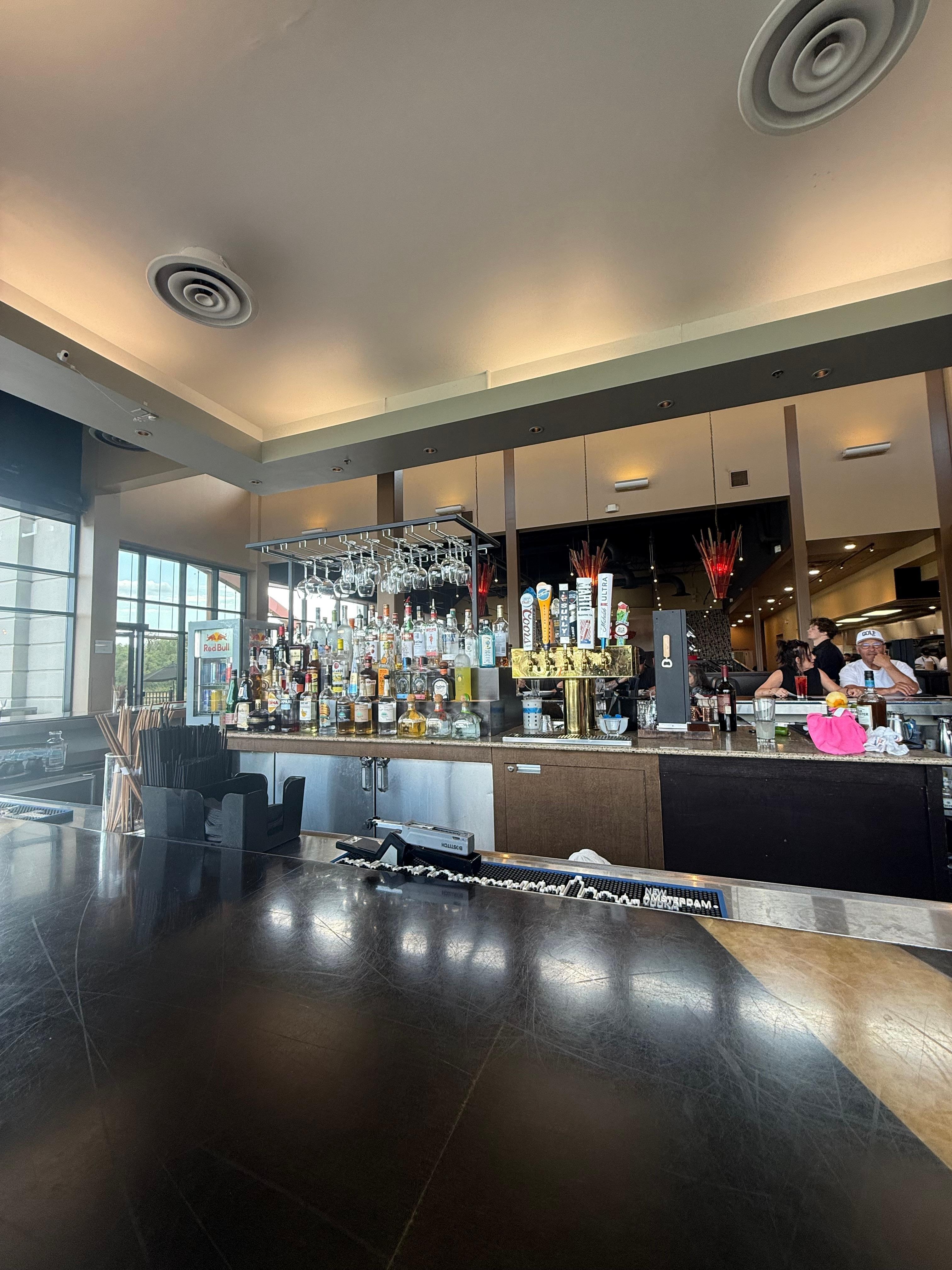Crave restaurant bar.