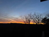 Sunset from the porch