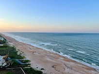 Just before sunset. This gorgeous view is from the balcony.