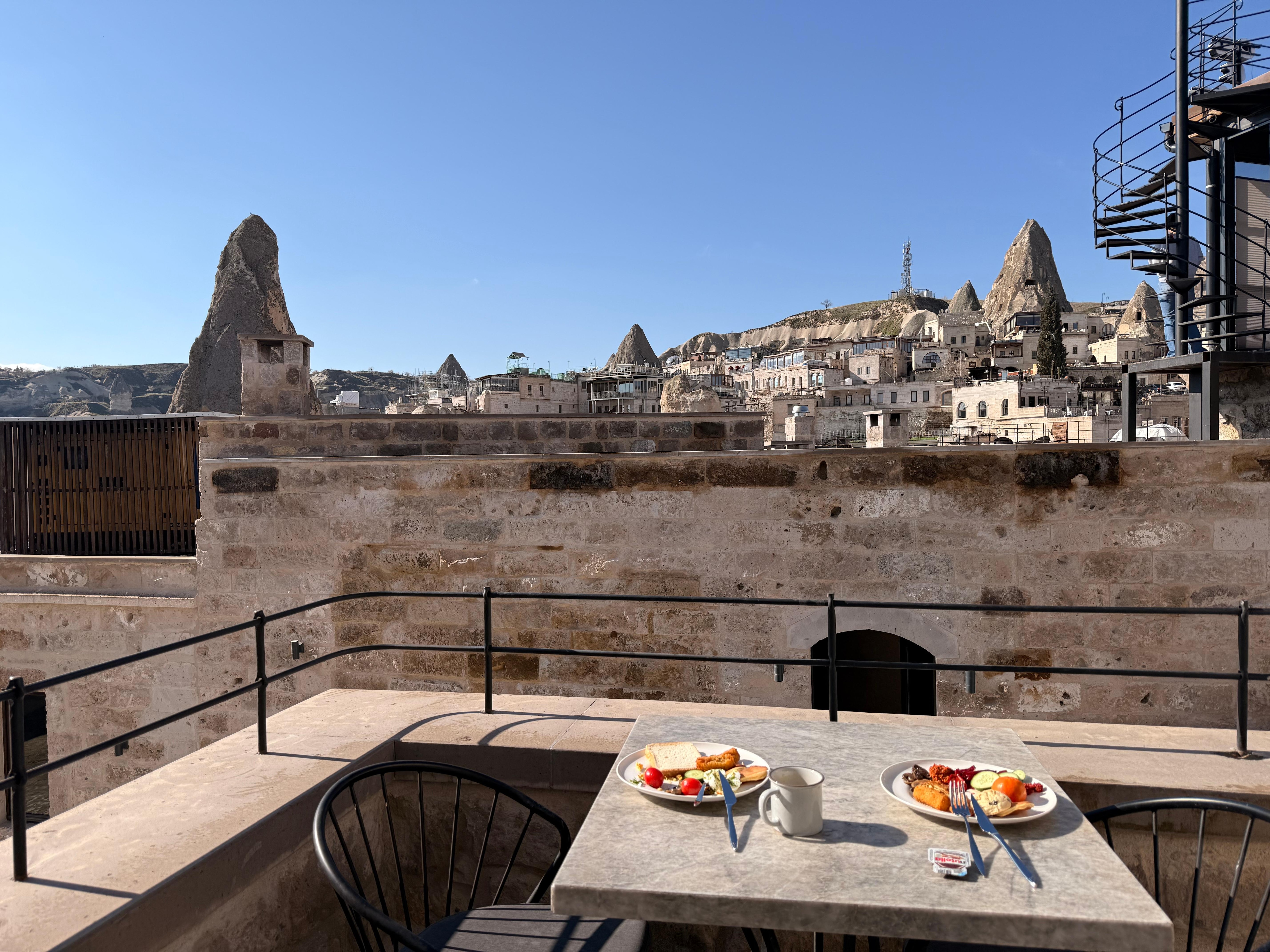 View from breakfast (outdoor seating)