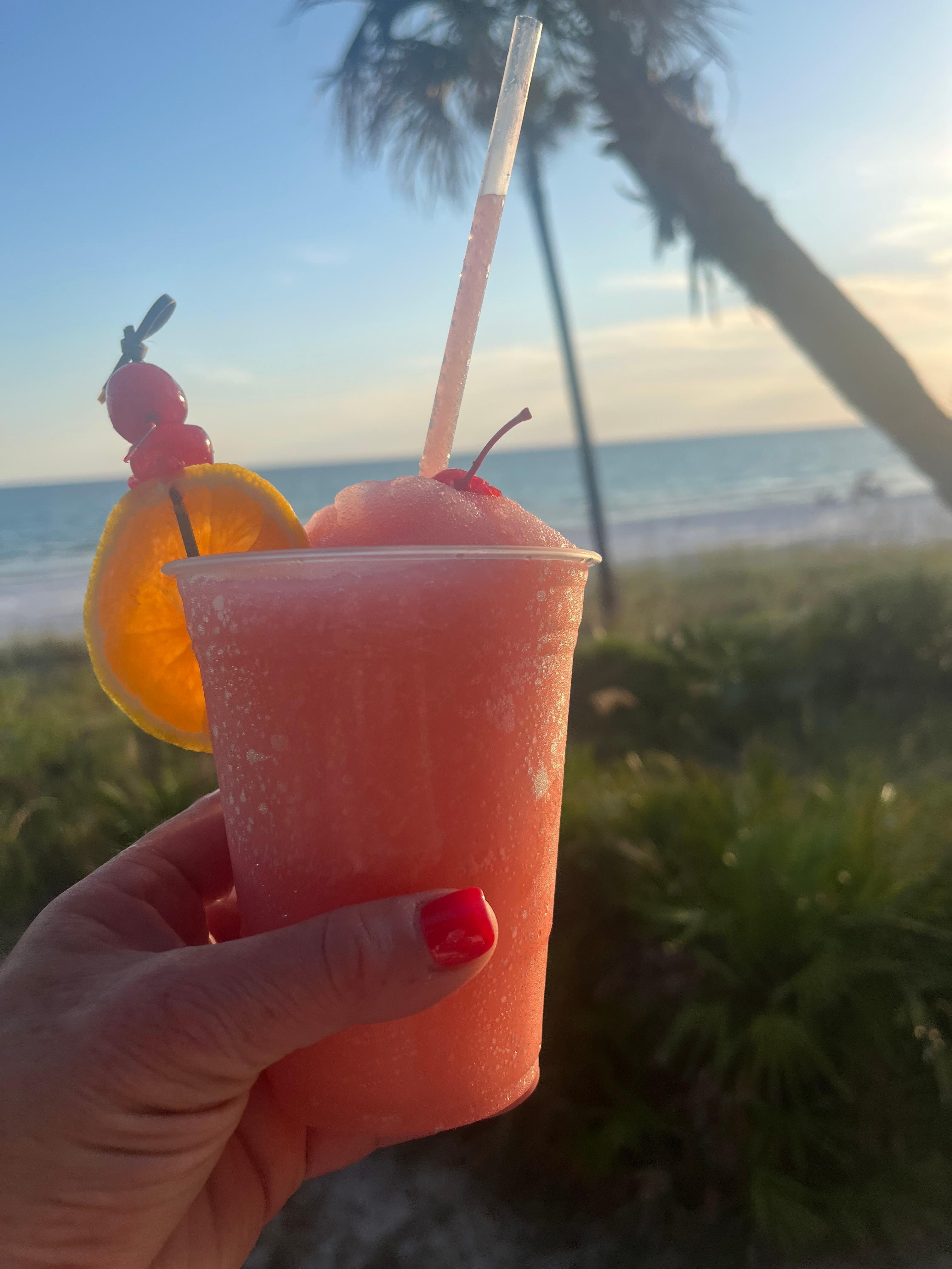 Hotel bar view by the pool 