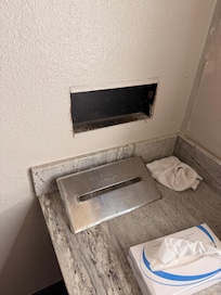 Kleenex holder was rusty and fell out