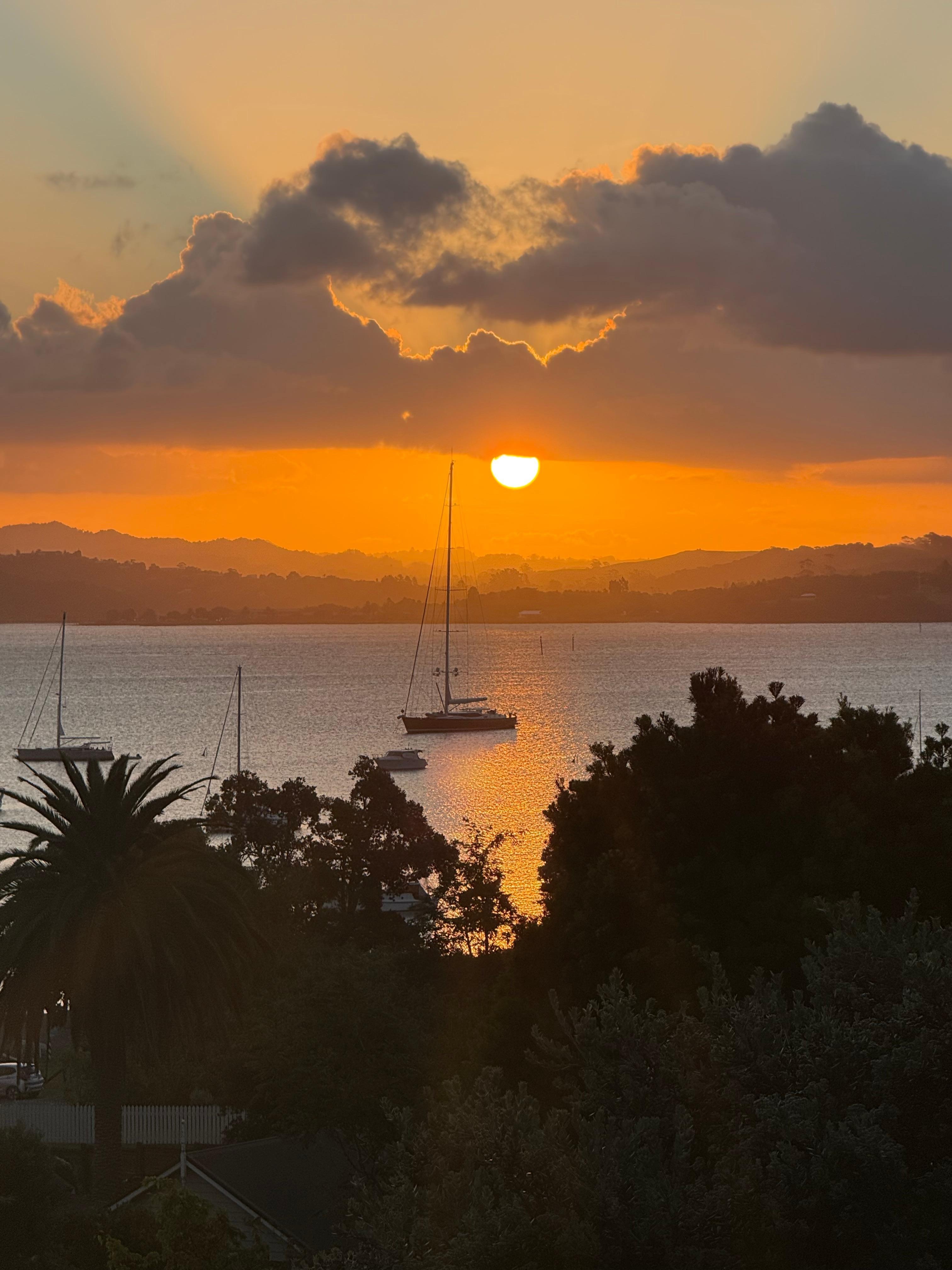 Sunset from the deck