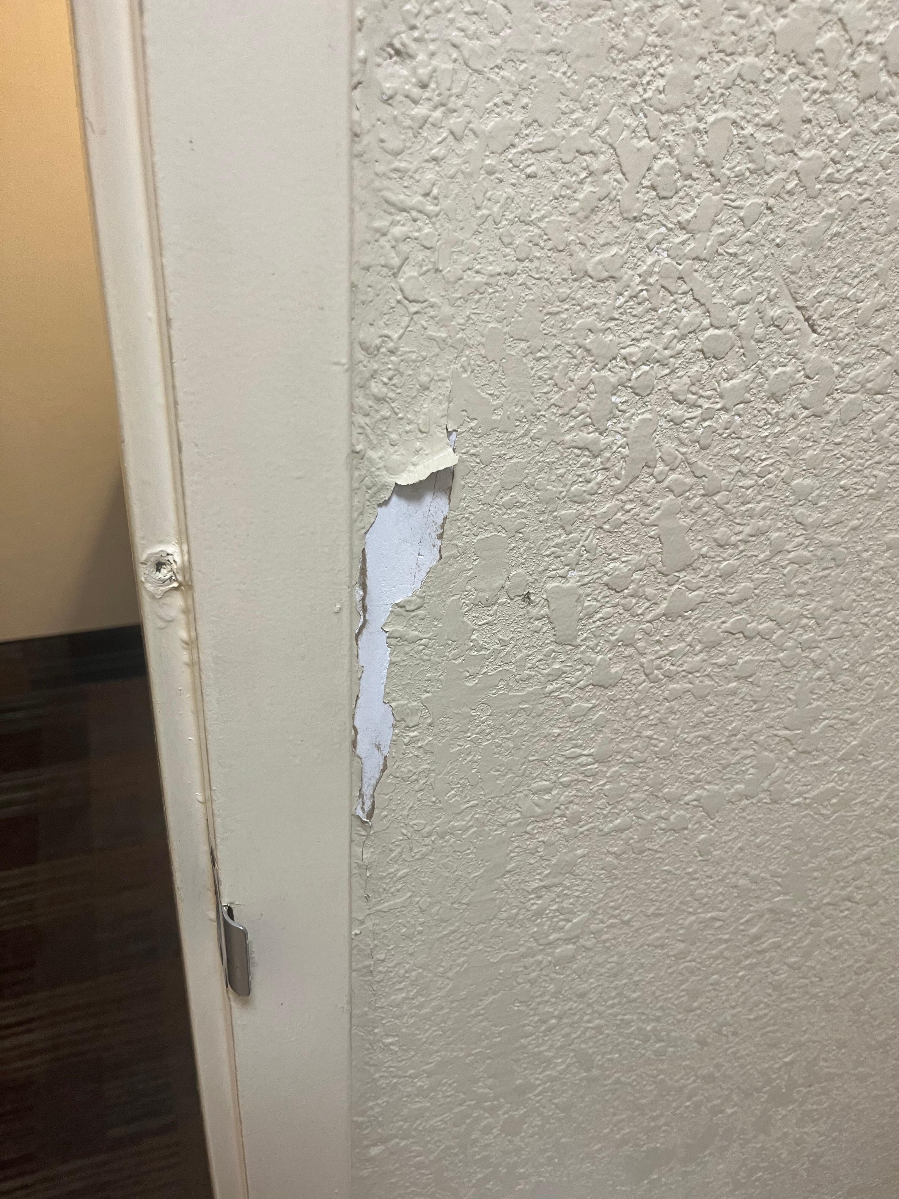 Peeling paint in bathroom 