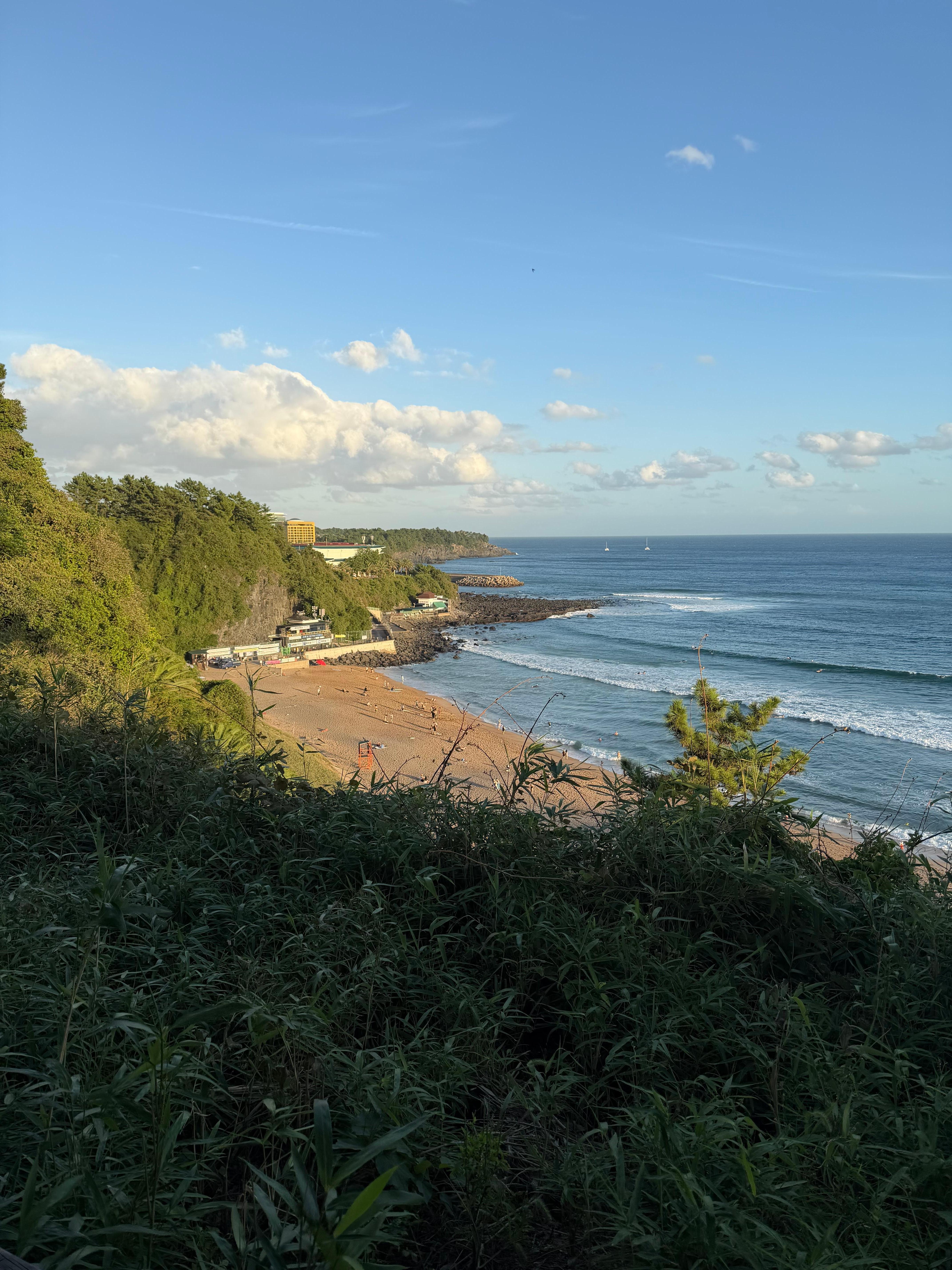 Beach accessible from hotel via stairs
