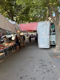 Monday market in the town