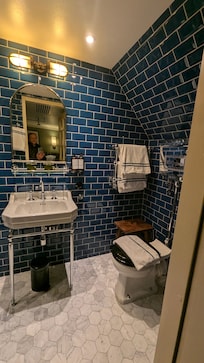 Badrummet - elegant och mysigt.