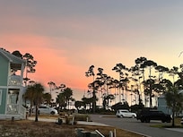 Sunrise view from the front porch