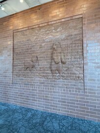 Wall in hall by banquet rooms.