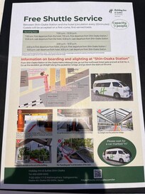 pick-up point's directions, near the station