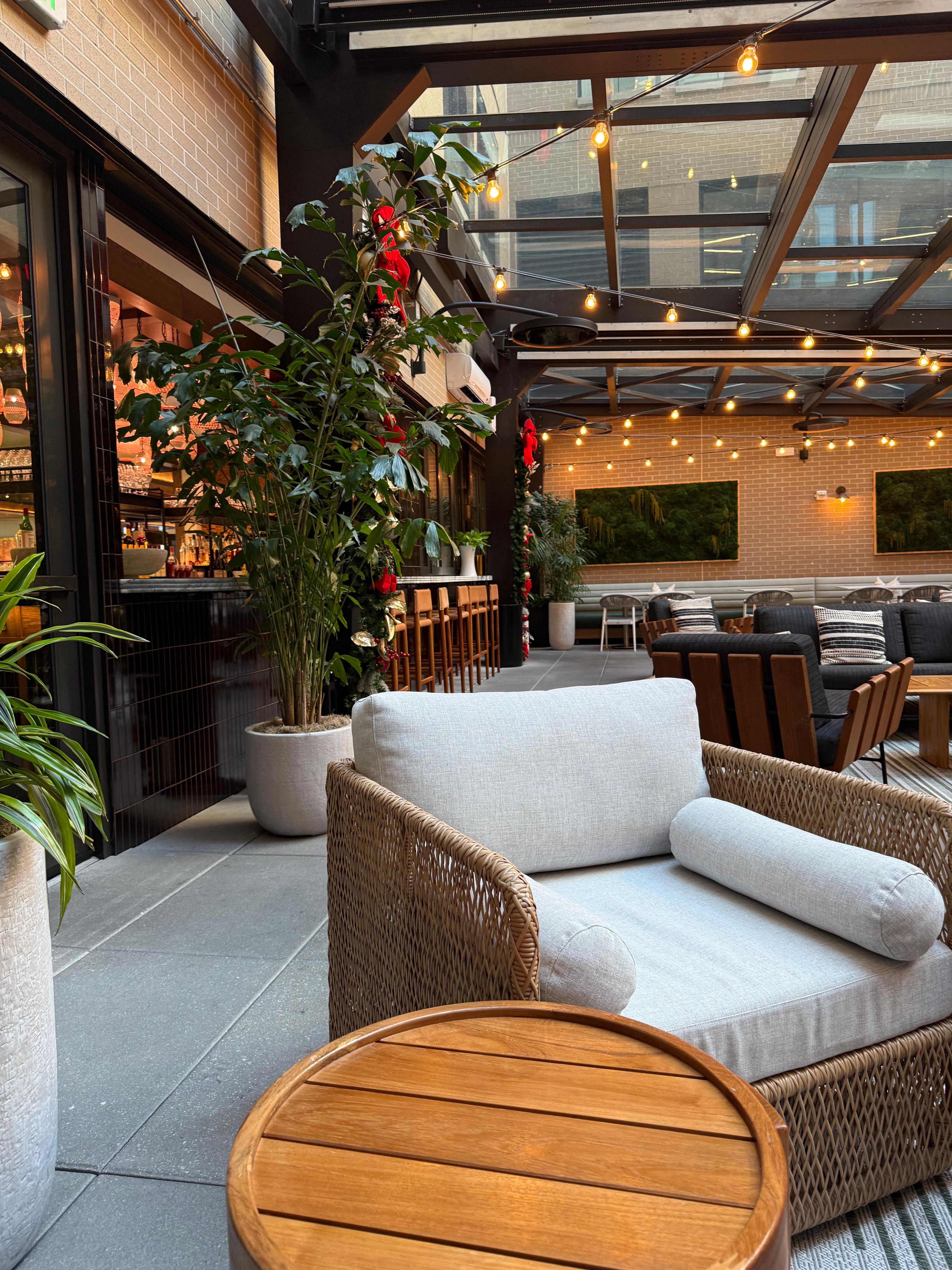 Patio area off the bar. 