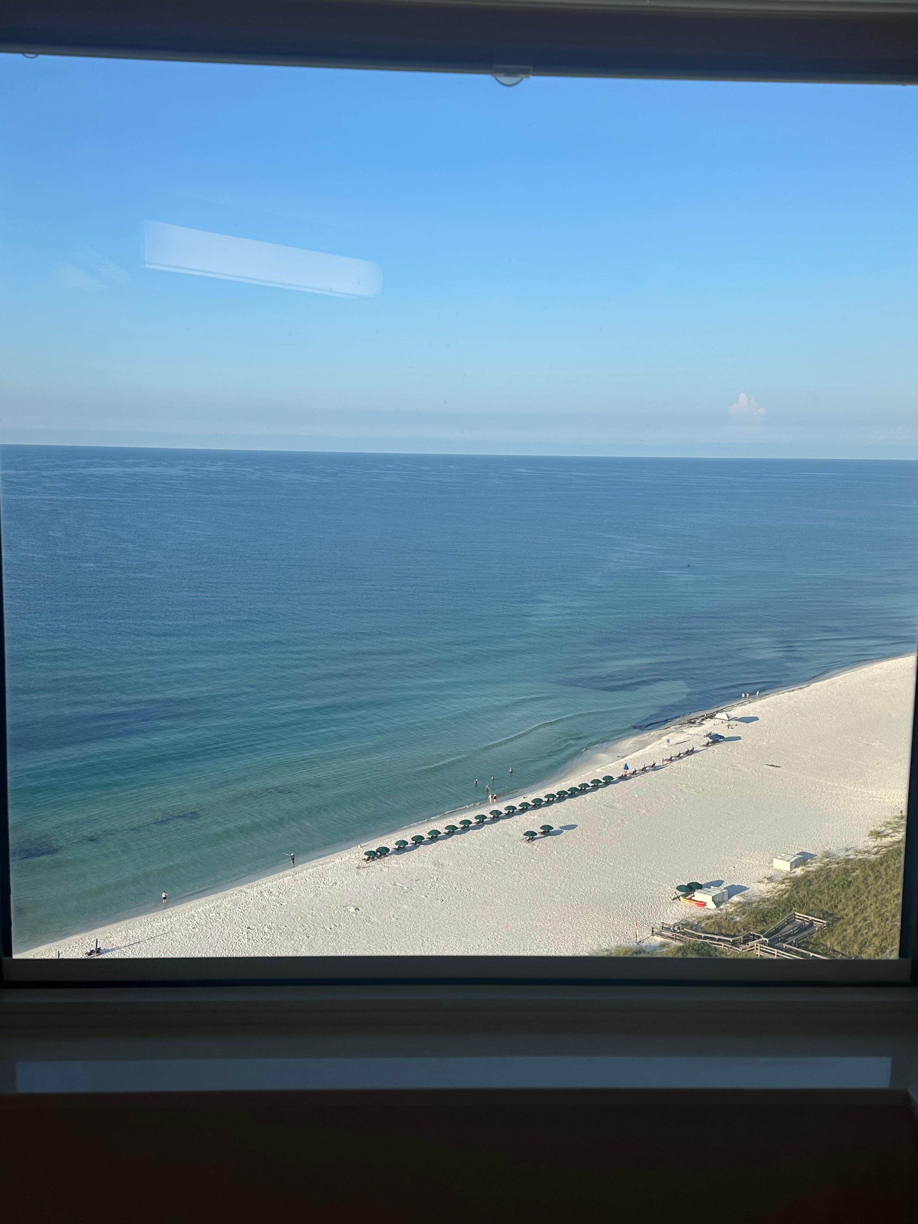 Bathroom window view