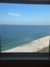 Bathroom window view