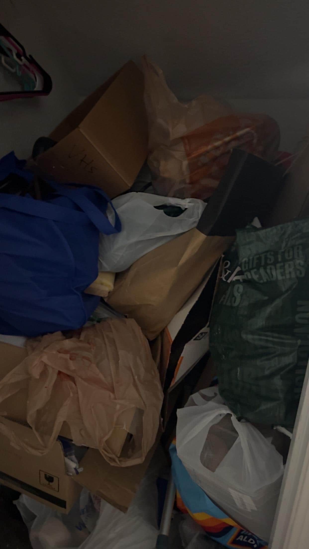 Closet full of random trash 